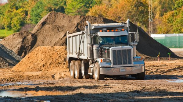 Construction dump truck