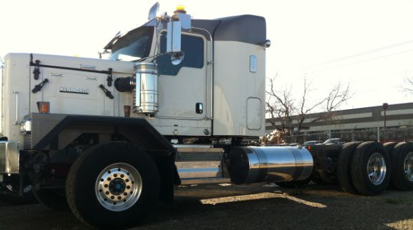 Kenworth C500 white truck